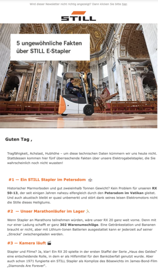 STILL Newsletter: Ausgabe 06 - 2025